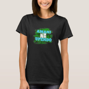 Camiseta Amani Na Upendo En Paz Y Amor En Swahili