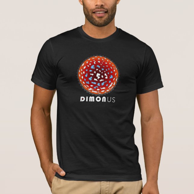 Camiseta Amanita muscaria firma negra T-Shirt (Anverso)