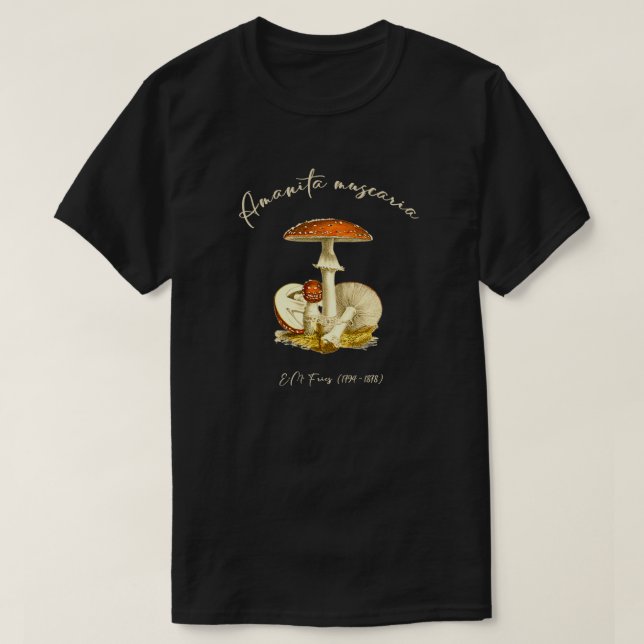 Camiseta Amanita Muscaria Mushroom Fungi (Diseño del anverso)