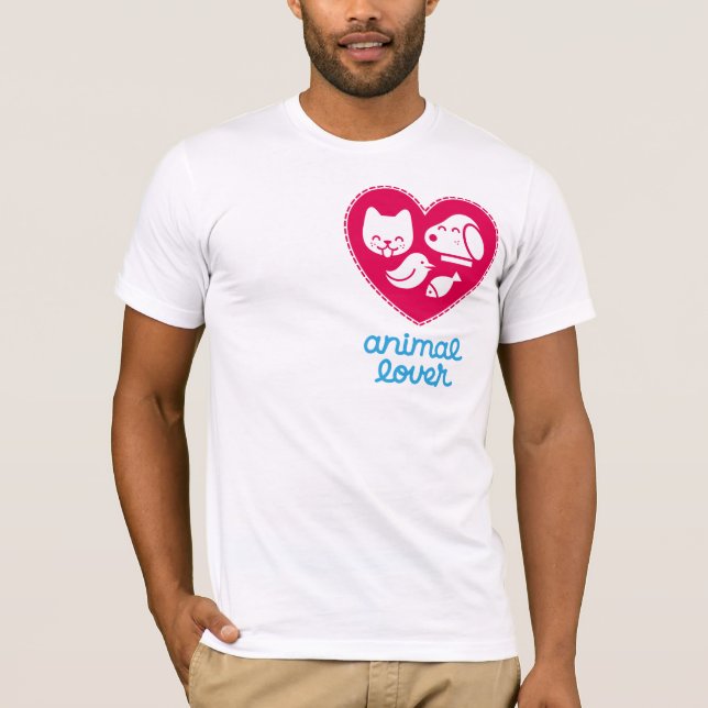 Camiseta Amante animal (Anverso)