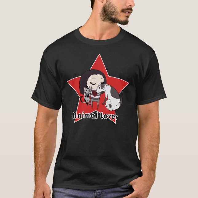 Camiseta Amante animal (Anverso)