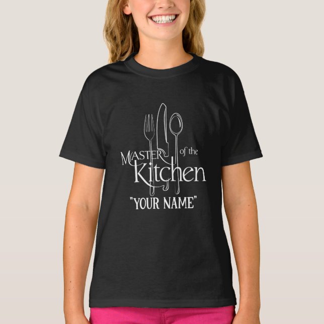 Camiseta Amante culinario del personalizable Campeón (Anverso)
