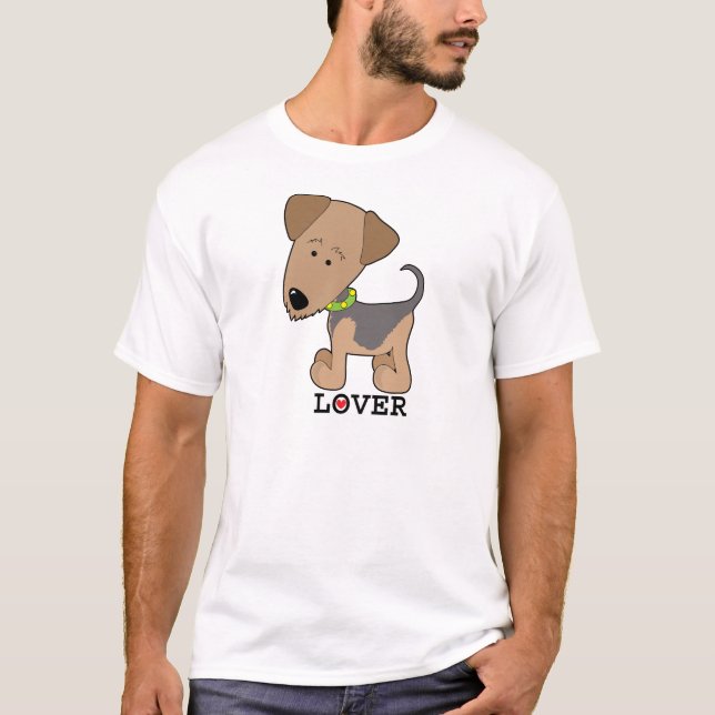 Camiseta Amante de Airdale (Anverso)