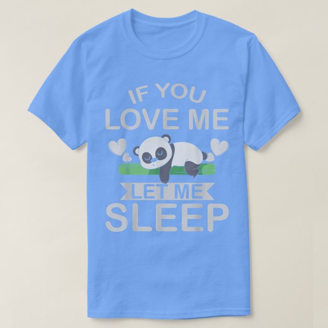 Camiseta Amante de animal lindo PJ Napping Sleeping Panda B (Diseño del anverso)