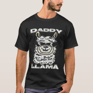 Camiseta Amante de animales lindos Alpaca Llama Papá Padre