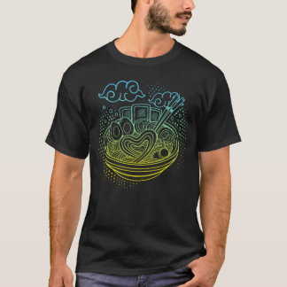 Camiseta Amante de anime de comida japonesa divertido