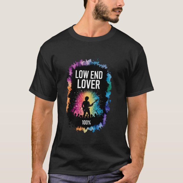 Camiseta Amante de bajos 100 - Bajista (Anverso)