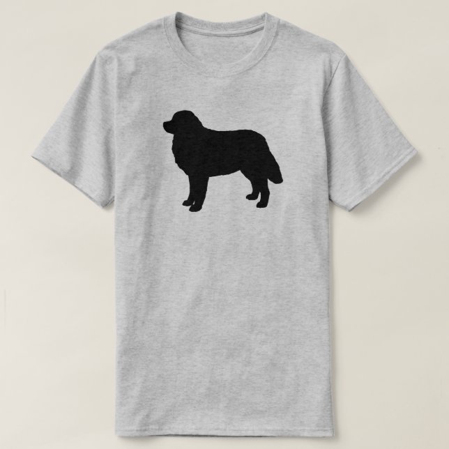 Camiseta Amante de Berner de la silueta del perro de (Diseño del anverso)