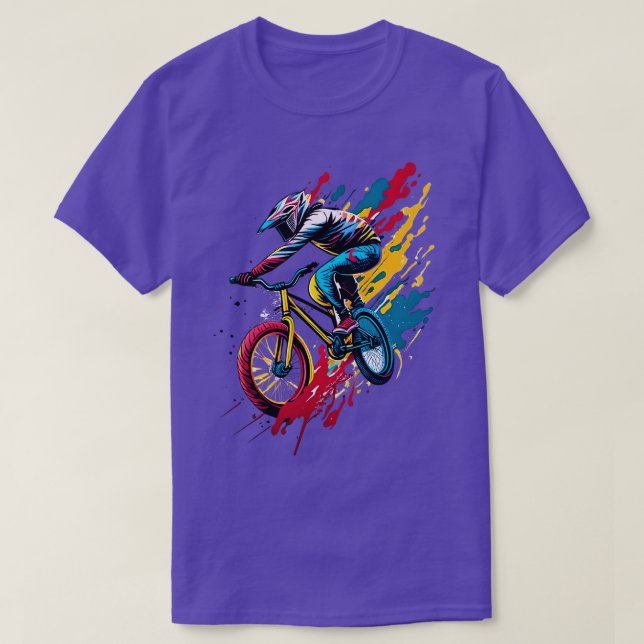CAMISETA AMANTE DE BICICLETA BMX 5 (Diseño del anverso)