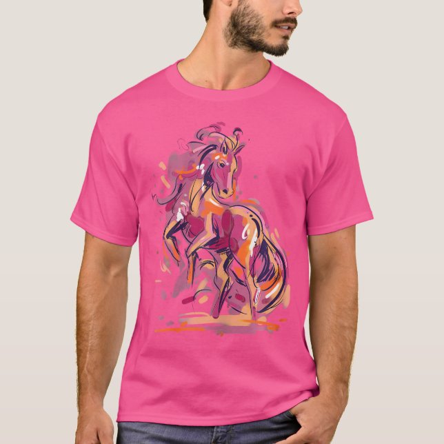 Camiseta Amante de Caballo a Caballo (Anverso)