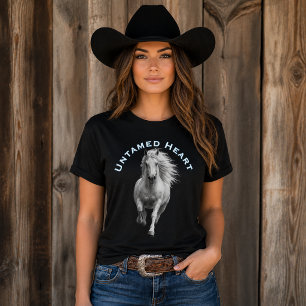 Camiseta Amante de Caballo Corazón Indómito