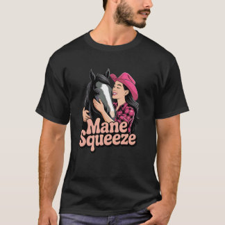 Camiseta Amante de Caballo Vaquera Occidental Rodeo Jinete