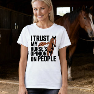 Camiseta Amante de Caballos Vaquera Occidental Equitación C