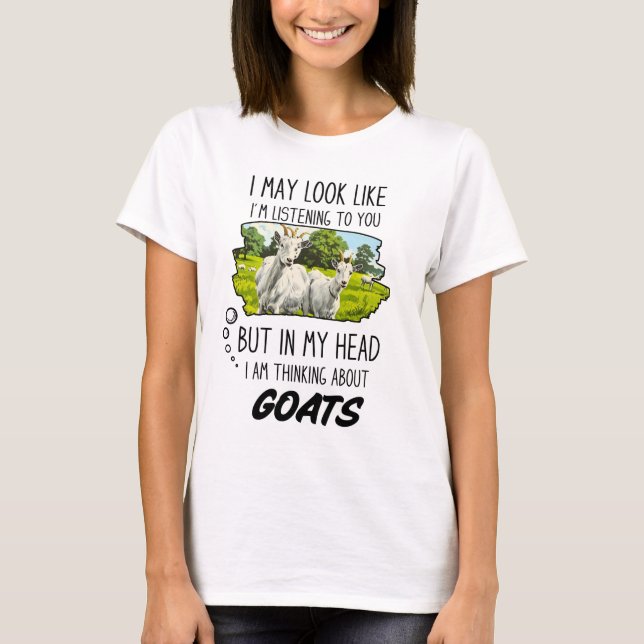 Camiseta Amante de Cabras Divertido (Anverso)