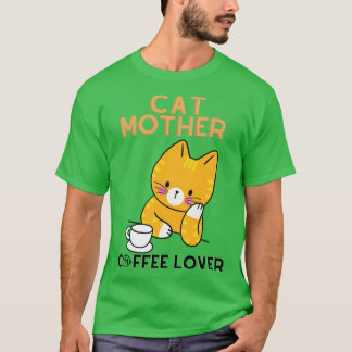 Camiseta Amante de café madre de gato 2