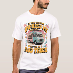 Camiseta Amante de Camión de Comida Divertido Retro Groovy 