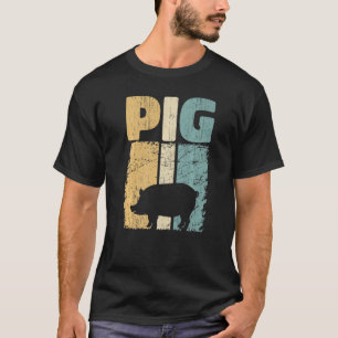 Camiseta Amante de cerdos retro, Granjero lindo, Agricultur