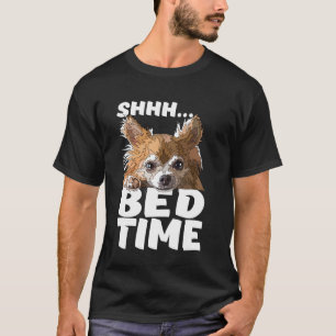 Camiseta Amante de Chihuahua de Pelo Largo Hora de Acostars