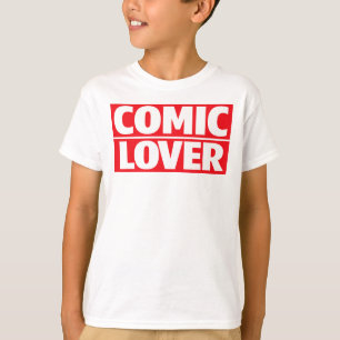 Camiseta Amante de Cómics Diseño Negrita