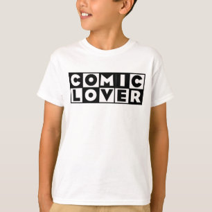 Camiseta Amante de Cómics Diseño Negrita