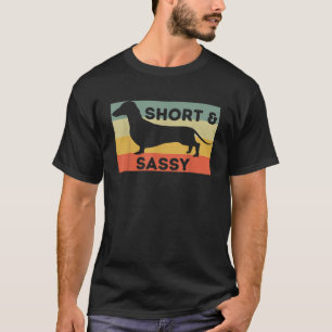 Camiseta Amante de Dachshund Corto y Sassy Perro Wiener Tej