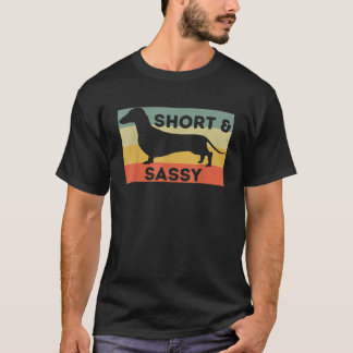 Camiseta Amante de Dachshund Corto y Sassy Perro Wiener Tej