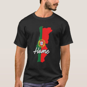 Camiseta Amante de Deportes Divertido Portugués Bandera de