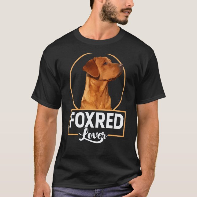 Camiseta Amante de Foxred Labrador Retriever Fox Rojo (Anverso)