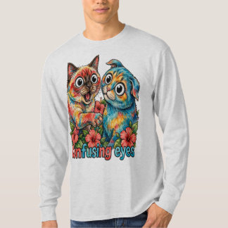 Camiseta Amante de gato lindo gato divertido Siamés y Chart