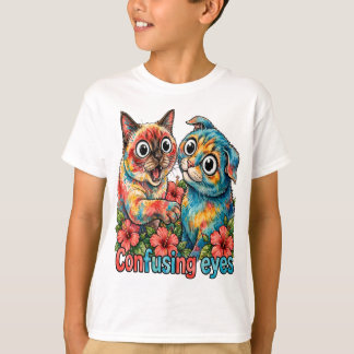 Camiseta Amante de gato lindo gato divertido Siamés y Chart