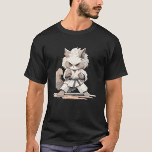 Camiseta Amante de gato Ragdoll Karate Ninja Purr estampado