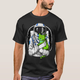 Camiseta Amante de gatos alienígenas astronautas