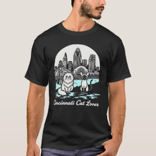 Camiseta Amante de gatos de la ciudad de Cincinnati Ohio