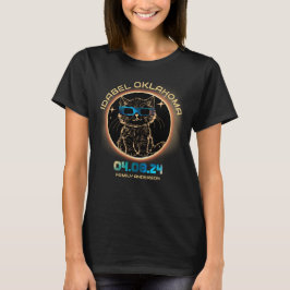 Camiseta Amante de gatos del eclipse solar total de Idabel 