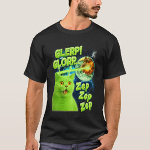 Camiseta Amante de gatos Gato Alien Meme Divertido Humor Gl