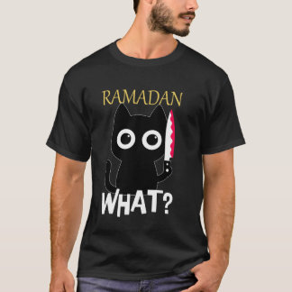 Camiseta Amante de gatos lindos confundido Ramadán Gatos ay