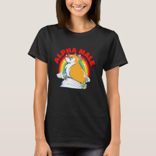 Camiseta Amante de Gatos Macho Alfa Humor de Gato Divertido