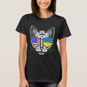 Camiseta Amante de gatos Nosotros Bandera ucraniana Ucrania