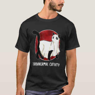 Camiseta Amante de gatos paranormales Gatito fantasma 