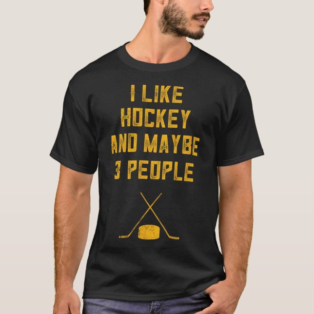 Camiseta Amante De Hockey Divertido Para Hombres A Los Que  (Anverso)