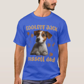 Camiseta Amante de Jack Russel Cita Jack Russell Papá vinta