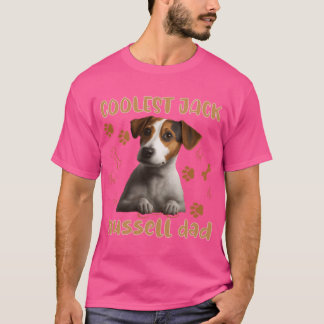 Camiseta Amante de Jack Russel Cita Jack Russell Papá vinta