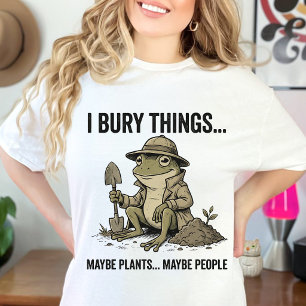 Camiseta Amante de jardín retro I Enterré cosas tal vez pla