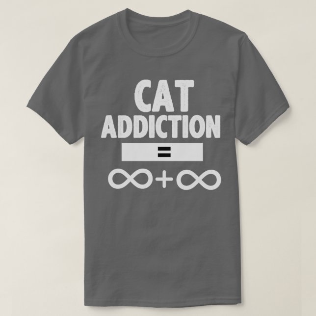Camiseta Amante de la adicción al gato (Diseño del anverso)