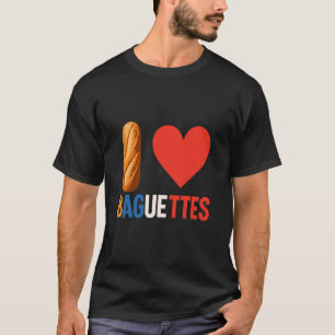Camiseta Amante de la baguette Francia panadería panadería