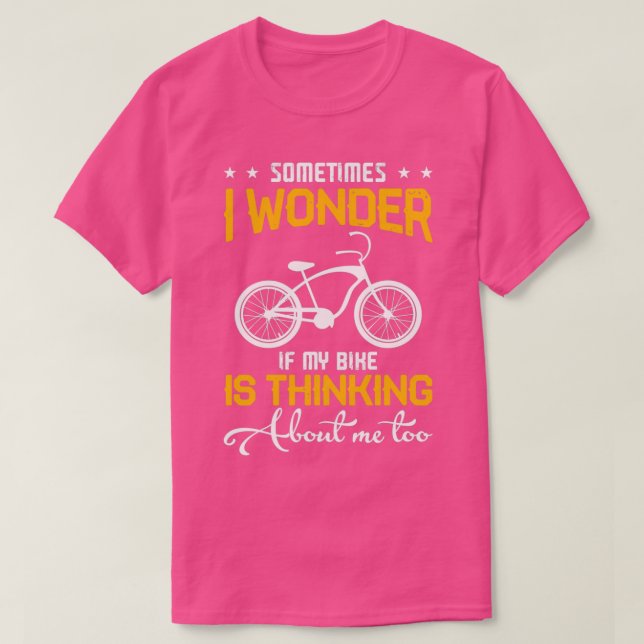 Camiseta Amante de la bicicleta ciclista divertido (Diseño del anverso)
