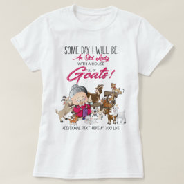 Camiseta Amante de la cabra divertida - Casa de la anciana