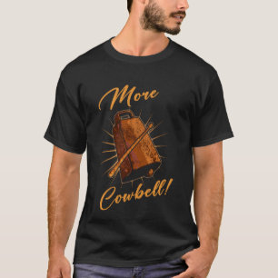 Camiseta Amante de la campana de vaca Música divertida Más 