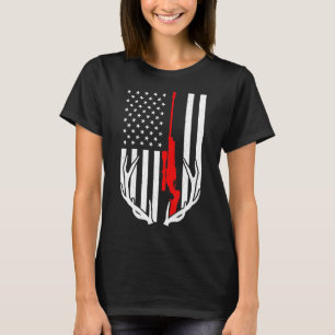 Camiseta Amante de la caza de ciervos y el camping con band