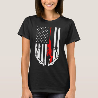 Camiseta Amante de la caza de ciervos y el camping con band